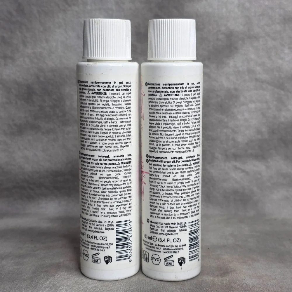 (X2) Artego You UP2 Semi-Permanent Hair Color Gel 4.0 Medium Brown 3.4 oz/100 ml